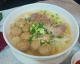 Hình bước làm 3 của món Phở nạm bò viên siêu dễ bằng nồi cơm điện