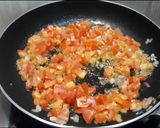 A picture of step 3 of Masala macaroni.