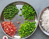 A picture of step 1 of Bajra Pulav (Pearl millet Pulav).