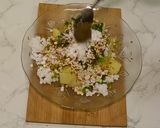 A picture of step 3 of Sabudana Tikki.