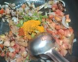 A picture of step 2 of Amristari chickpea(chole).