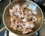 A picture of step 2 of Lu Rou Fan (滷肉饭 - Taiwanese braised pork rice bowl).