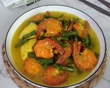 Foto langkah ke 3 dari resep Gulai Udang Kacang Panjang.