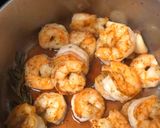 A picture of step 5 of Rosé Salmon and Shrimp.
