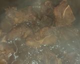 A picture of step 4 of Beef bones and pap.