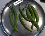 A picture of step 1 of Hyderabadi Mirchi Ka Salan.