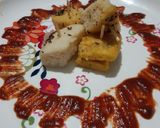 A picture of step 8 of Dhokla,masala dhokla,double layer dhokla.