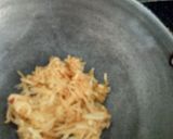 A picture of step 1 of Bread halwa.