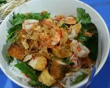 Hình bước làm 4 của món Bún trộn hải sản chua cay