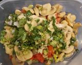 A picture of step 1 of Egg Veg. Crepes.