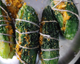 मसालेदार भरवां करेला(MASALEDAR BHARWA KARELE RECIPE IN HINDI) रेसिपी चरण 4 फोटो