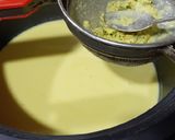A picture of step 2 of Khandvi in Rice cooker.