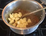 A picture of step 4 of Mince meat (lamb/ beef) and Potato Curry (Aloo Keema).