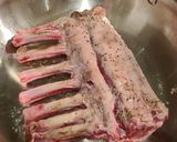 A picture of step 2 of Lamb Chops with Mustard and Parmesan.