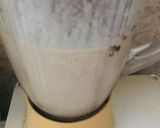 A picture of step 3 of Leftovers brownie/ chocolate cake shake.