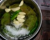 A picture of step 4 of Nenuva ki chatni.
