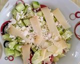 A picture of step 6 of Serbian salad.