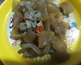 A picture of step 3 of Sweet potatoes with pomo,carrots and green pepper.