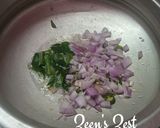 A picture of step 1 of Goan Veg Caldin.