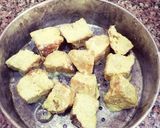 A picture of step 2 of Bread Dhokla.