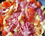 Csirkemájas lecsó recept fázis 5 fotója