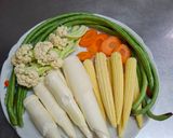 〔在家也能做〕-繽紛燙青菜的食譜步驟1照片