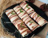 Foto langkah ke 6 dari resep Dadar Gulung Motif + Tips Tekstur Kulit.