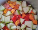 A picture of step 1 of Mix veg soup.