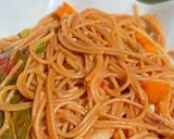 A picture of step 6 of Brown spaghetti.
