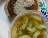 A picture of step 3 of Vinegar, Bread, and Cucumbers.