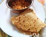 A picture of step 5 of Chana Paratha.