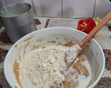 Foto del paso 4 de la receta: Budín semi integral de acelga y morrón rojo