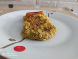 Hamburguesas de lenteja naranja y verduras