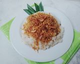 Foto langkah ke 4 dari resep Ketan Serundeng Abon Ayam.
