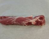 A picture of step 1 of Creamy Buffalo Pork Tenderloin Medallions.