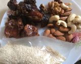 A picture of step 1 of Khoya Modak stuffed with Dates&Nuts.