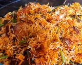 A picture of step 8 of Fish biryani.