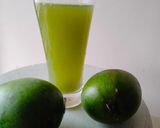 A picture of step 2 of Raw mango cooler.