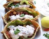Pita Bread Chick Pea Kidney bean filling with Tzatziki sauce recipe step 20 photo
