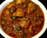 मटर मशरूम (matar mushroom recipe in Hindi) रेसिपी चरण 8 फोटो