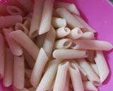 A picture of step 3 of Red sauce penny pasta.