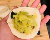 A picture of step 2 of Bake vada pav.