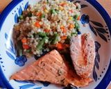 Foto del paso 5 de la receta: Trigo mote con verduras y salmón a las finas hierbas