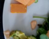 A picture of step 2 of My Pork Sausage Salad with chedder Cheese & Garlic Bread.