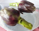 Foto del paso 1 de la receta: Alcauciles con vinagreta de mostaza