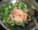 A picture of step 3 of Jowar Bhakari with vegetable.