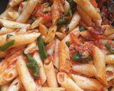 A picture of step 11 of Masala Chatpata Pasta.