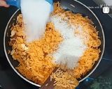 A picture of step 6 of Zarda Pulao Recipe Basant panchami Special Kesariya bhat.