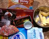 Foto langkah ke 1 dari resep Choco Cornflakes Cookies.