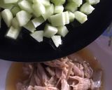 A picture of step 7 of Canned Tuna Ceviche with Mango, Cucumber, Red Onion, and Citrus Sauce.